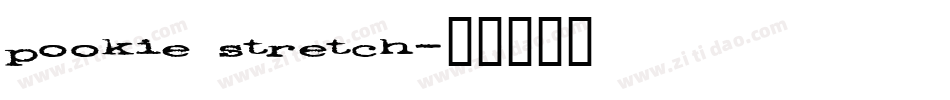 pookie stretch字体转换